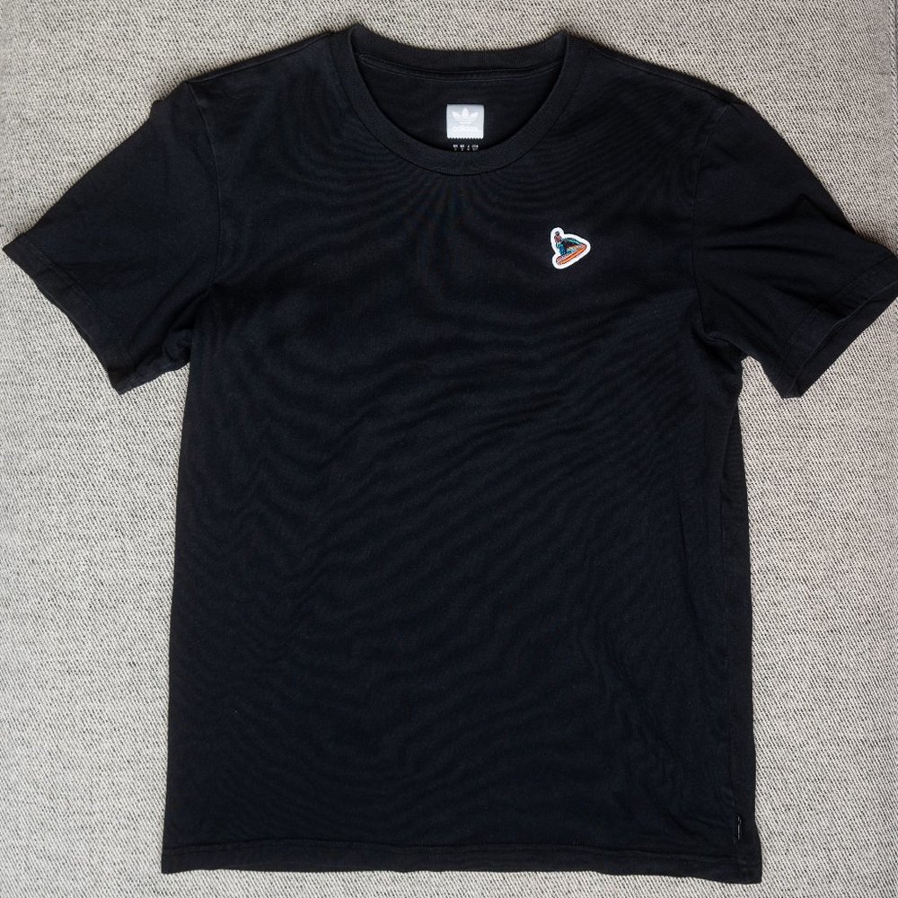 Adidas Men's T-Shirt Slim Fit Black Size S